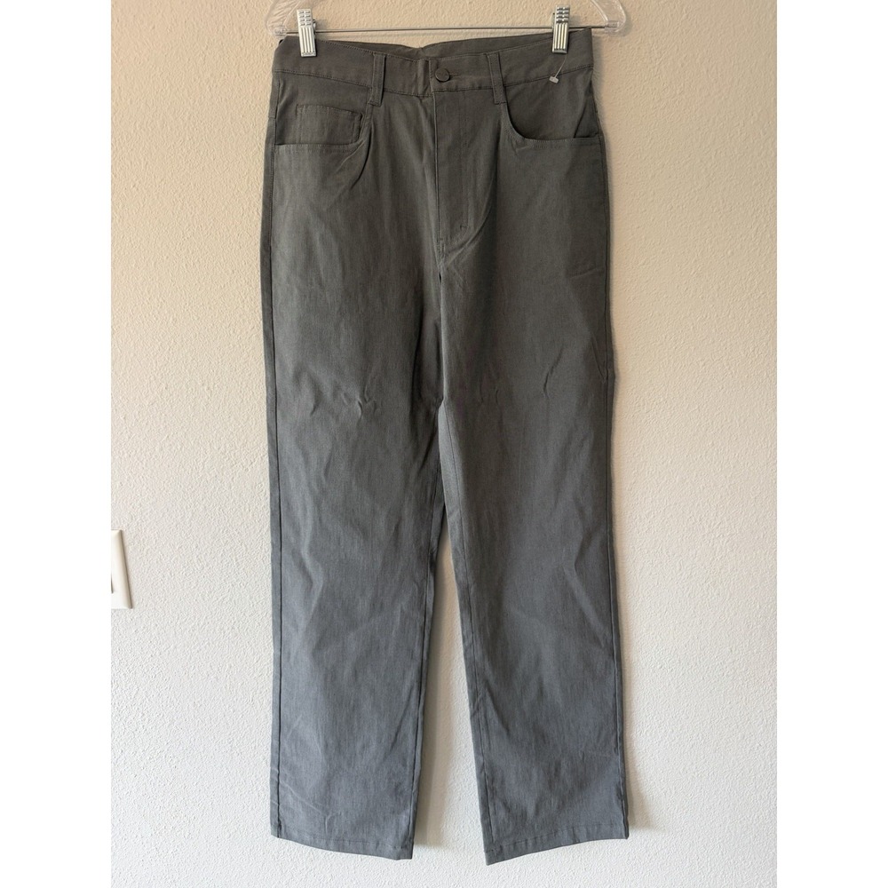 Mac & Jac Women's Gray Straight Leg Trouser Dress Pants Stretch Size 30
